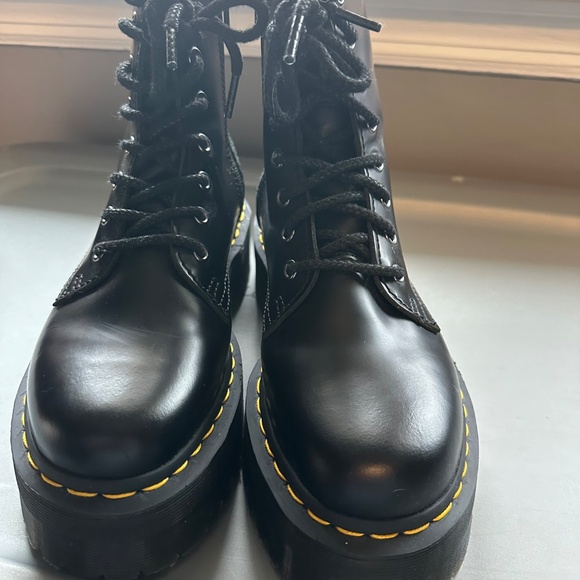DR.Martens Jardon Boot Black Lace up & zip side Women's 8 - Picture 3 of 8